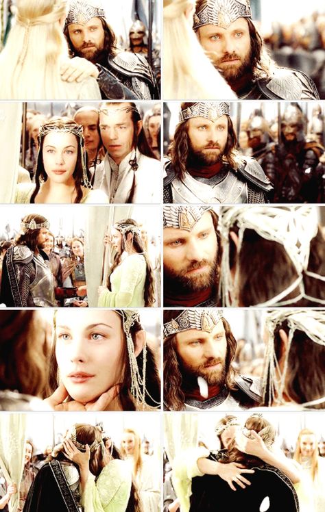 Aragon And Arwen Fanart, Arwen Fanart, Aragorn And Arwen, Tolkien Books, Viggo Mortensen, Harry Potter Drawings, The Two Towers, Fellowship Of The Ring, Great Love Stories