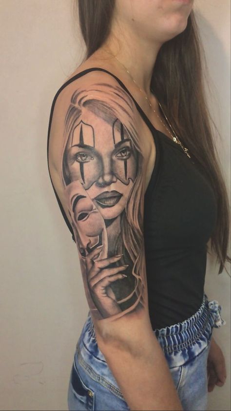 Chicanas Tattoo, Tattoo Quotes About Strength, Hand Tattoos For Women, Next Tattoo, Chicano Art, Celebrity Tattoos, Mini Drawings, Forearm Tattoos, Female Portrait