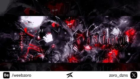 Shadow Twitter Header ; 📩 | Want your's DM me! Support is highly appreciated 💜🙏 ✍ | Made in IbisPaintX 🎭 | Anime twitter header 💙 | Follow @zoro.dzns for more! #animeheader #twitterheader #gfx #graphicdesign #header #youtubebanner #banner #photoshop #anime #design #art #weebzoro Anime Twitter Header, Gfx Banner, Anime Design, Youtube Banners, Twitter Header, Nyx, Dm Me, Design Art, Photoshop