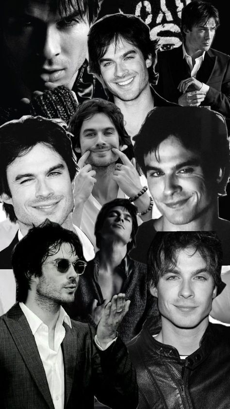 Damon Salvatore Collage, Ian Somerhalder, The Vampire Diaries, Damon Salvatore, The Vampire, Vampire Diaries, Collage