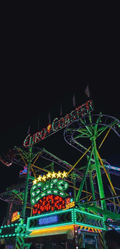 winter wonderland rollercoaster neon London iPhone wallpaper #wallpaper #iphonewallpapers #iphonephotography #iphonebackgrounds #iphonehomescreen #winter #winterwonderlandtheme #rollercoaster #neon #neonlights #neonsign #arcade #aesthetic #nightlife #night London Nightlife, Winter Wonderland Theme, Iphone Photography, Roller Coaster, Iphone Background, Winter Wonderland, Night Life, Royalty, Iphone Wallpaper