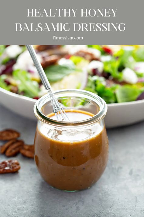 Creamy Balsamic Vinaigrette, Healthy Dressing Recipes, Balsamic Dressing Recipe, Honey Balsamic Dressing, Balsamic Vinaigrette Salad, Salad Dressing Recipes Healthy, Plat Vegan, Balsamic Vinaigrette Dressing, Salad Dressing Recipes Homemade