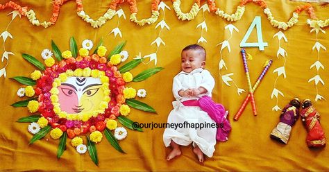 Bathukamma Theme Baby Photoshoot, Dasara Photo, Dasara Baby Photoshoot Ideas, Tutu Photoshoot, Monthly Photoshoot, Sweety Pie, Indian Maternity, Baby Collage, Baby Crafts Diy