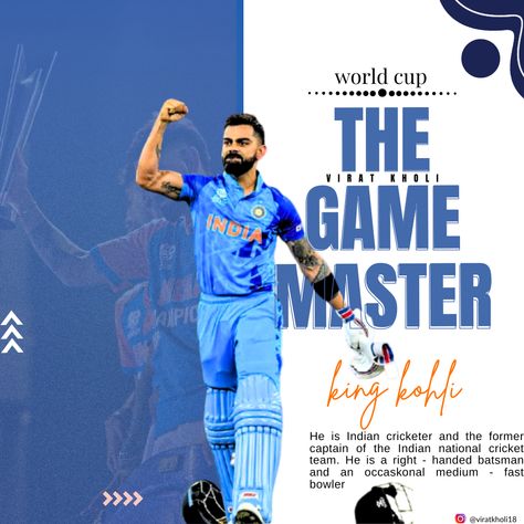 cricket and virat kholi poster designe . Cricket Posters, Cricket Poster, Cricket Player, Game Master, Cricket Team, World Cup, Quick Saves, Design