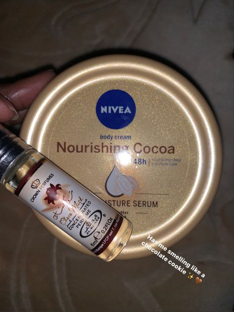 Cocoa Butter Perfume, Cocoa Perfume, Nivea Body Oil, Cocoa Butter Body Cream, Cocoa Oil, Scent Combinations, Nivea Cream, Coco Butter, Shower Skin Care