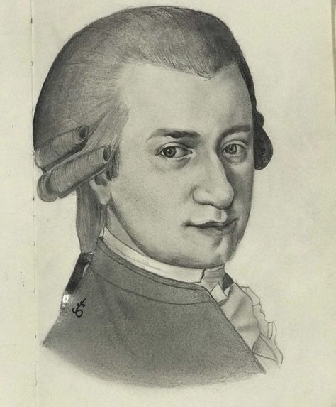 Realistic portrait of Wolfgang Amadeus Mozart with graphite pencil Mozart Drawing, Graphite Portrait, Wolfgang Amadeus Mozart, Realistic Portrait, Amadeus Mozart, Graphite Pencils, Pencil, Drawings