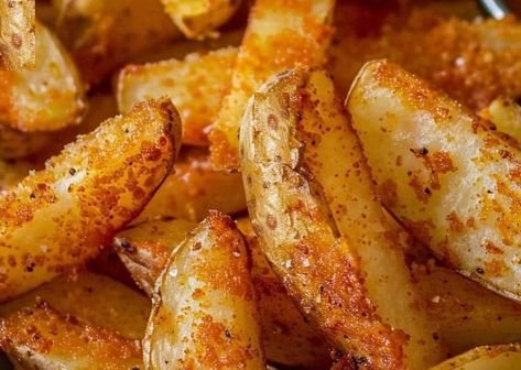 Tasty Soul Food Recipes 🥪🍜 USA Version 🇺🇲 | Homemade KFC Potato Wedges | Facebook Potato Wedges Crispy, Kfc Potato Wedges, Seasoned Potato Wedges, Soul Food Recipes, Kfc Recipe, Potato Wedges, Recipes Homemade, Russet Potatoes, Soul Food