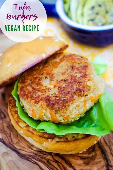 Vegan Tofu Patties, Tofu Burgers Recipe, Tofu Patties Recipes, Tofu Burgers Patties, Tofu Meatloaf, Tofu Burger Recipe, Tofu Burgers, Vegan Patty, Tofu Patties