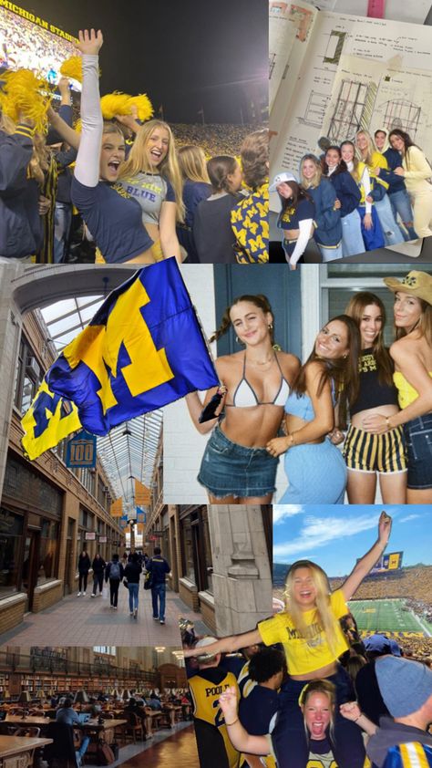 Umich Gameday, Gameday Fits, College Vision Board, Dream Things, Uw Madison, College Game Days, Dream College, Uni Life, Dream School