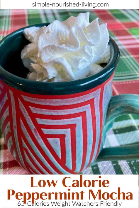 Peppermint Mocha Recipe, Sugar Free Chocolate Syrup, Peppermint Coffee, Copy Cat Recipe, Starbucks Peppermint Mocha, Mocha Recipe, Peppermint Hot Chocolate, Cocoa Recipes, Ww Desserts