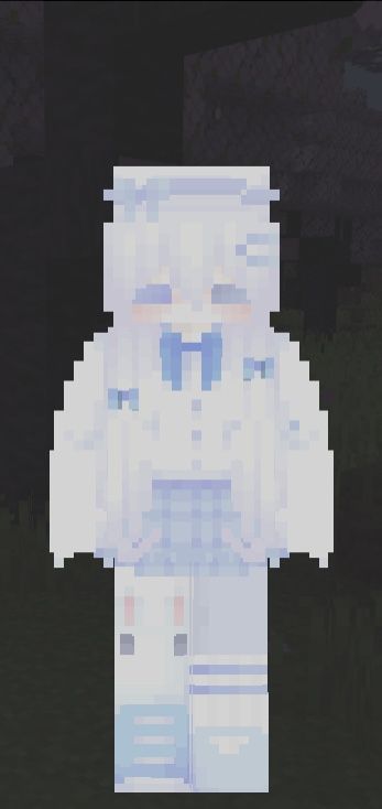 Created by DeliSoft Studios Minecraft Skins Bunny, Minecraft Skins Blue, Blue Minecraft, Mc Skins, Minecraft Skin, Cute Bunny, Baby Blue, Minecraft, Blue And White