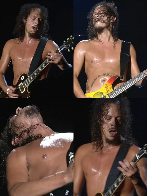 Kirk Hammett Full Body Pic, Kirk Hammett Dreadlocks, Kirk Hammett Guitar, Kirk Hammett Guitars, Kirk Hammet, Kirk Metallica, Pop Goes The Weasel, 80s Men, Peter Steele