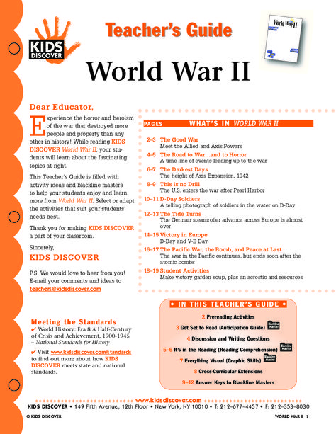 WWII Unit - This free Lesson Plan for Kids Discover World War II will you teach kids all about the glories and tragedies of this trying time in history, as you cover everything from the political wrangling that led to the war and its most pivotal battles to and how lasting peace was made. Chocolate Activities, Chocolate Fever, Homeschool Kids, Discovery Kids, Free Lesson Plans, Science Ideas, Learning Italian, Book Study, Kids Discover