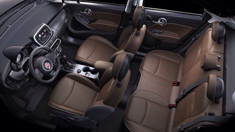 The perfect interior for you. #500X  # #FIAT #FIATUSA #Ciaobaby #FIATlove #500Love #FIATfamily #Italian #CarPorn #CarsWithoutLimits #ItalianStyle #ItalianCar #crossover #cars #auto #car #automotive #drive #autos #instacar #caroftheday #cargram #style #interior #leather #brown Fiat 500x Interior, Fiat 500 Black Interior, Brown Fiat 500, Fiat 500 Black, New Fiat, Crossover Cars, Car Automotive, Cars Auto, Brown Interior