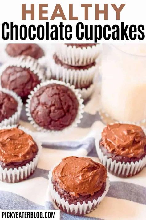 Healthy Cupcakes For Kids, Healthy Chocolate Cupcakes, Healthy Cupcake Recipes, Honey And Coconut Oil, Yogurt Cupcakes, Sugar Free Cupcakes, Greek Yogurt Honey, Cupcakes For Kids, Cupcake Recipes For Kids