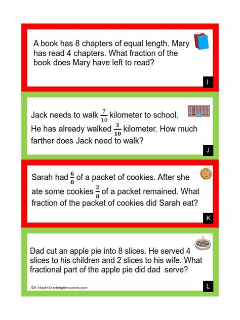 4.NF.B.3/ Adding and Subtracting Fractions  Word Problems (like denominators) Fractions Word Problems 3rd Grade, Fraction Word Problems 4th Grade, Fraction Centers, Number Centers, Math Mental, Dividing Fractions Word Problems, Fractions Word Problems, Circle Graph, Math Tutoring