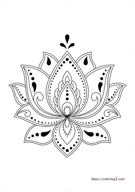 Lotus Flower Mandala Coloring Pages - 2 Free Coloring Sheets (2021) Lotus Flower Coloring Pages, Mandala Coloring Pages Free Printable, Flower Mandala Coloring Pages, Lotus Flower Outline, Coloring Stuff, Printable Flower Coloring Pages, Stick Drawings, Lotus Flower Mandala, Free Printable Coloring Sheets