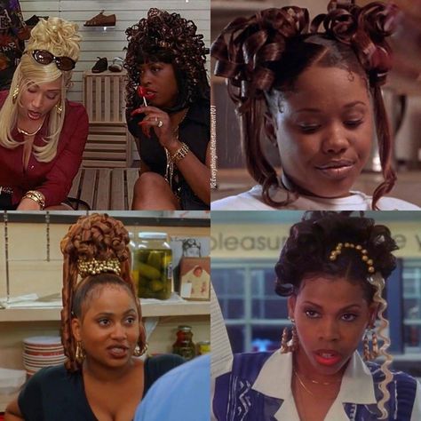 90s Black Hair, Early 2000s Hairstyles Black Women, 2000s Hairstyles Black Women, Milly Core, Early 2000s Hairstyles, Black Nostalgia, 90's Hairstyles, Black Girlhood, Black Hair 90s