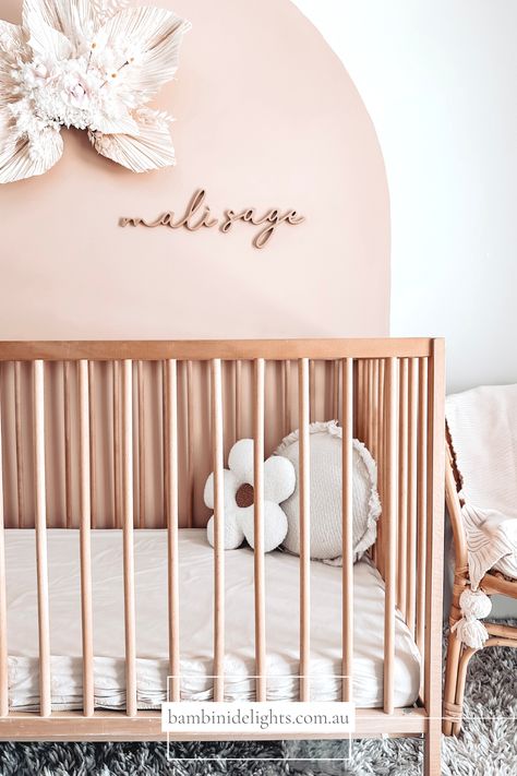 Dusty Pink And White Nursery, Pink Nursery Wall, Soft Pink Nursery Ideas, Pink Wall Nursery, Light Pink And Neutral Nursery, Blush Pink Accent Wall Nursery, Blush Pink Nursery Panelling, Blush Pink Nursery Ideas, Feature Wall Nursery