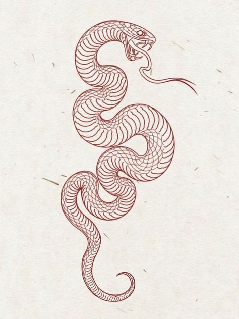 Copper Head Snake Tattoo, Snake Tattoo Japanese Style, Snake Biting Tattoo, Copperhead Snake Tattoo, Snake Tattoo Stencil, Snake Stencil, Viper Tattoo, Snake Reference, Snake Drawings