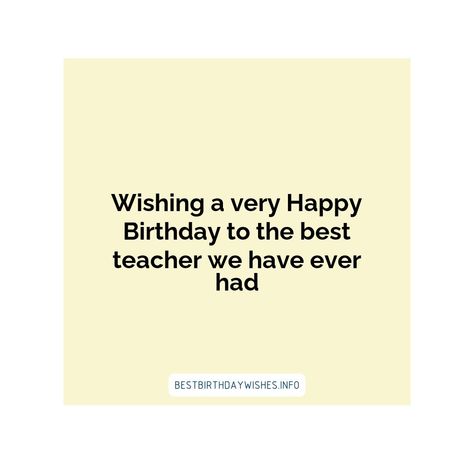 Female teachers are role models to many and they dedicate their lives to helping children of all ages learn and grow. Show your appreciation this year... | # #BirthdayWishes Check more at https://www.ehindijokes.com/birthday-wishes-for-female-teachers/ Wishes For Teachers Birthday, Birthday Wishes For Teacher, Wishes For Teacher, Short Birthday Wishes, Happy Birthday Message, Teachers Day Card, Artsy Photography, Teacher Birthday, Birthday Post