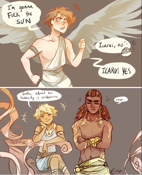 Fantasy Inspo, Ship Ideas, Greece Mythology, Greek Memes, Greek Mythology Humor, Greek Mythology Gods, Achilles And Patroclus, Demon School, Dibujos Percy Jackson