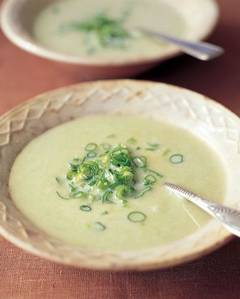 Scallion Soup Recipe | Saveur Scallion Soup, Pea Soup Recipe, Creamed Potatoes, Pasta Pot, Bbc Good Food, Soup And Stew, Pea Soup, Bbc Good Food Recipes, Food Magazine