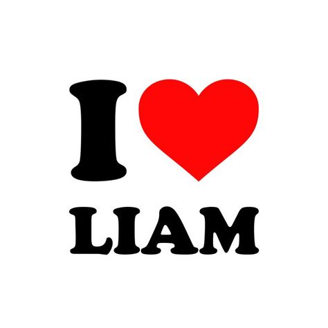 Sticker that says I love Liam (with a red heart) Liam + Core + Aesthetic, Manifesting Crush, Manifest Partner, Liam Name, Liam Core, Brother Best Friend, Girlfriends Day, Ex Love, Boyfriends Girlfriends