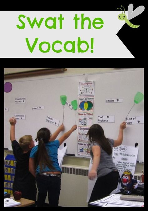 A fun and easy vocabulary game to play with your students! Arabic Activities, List Of Vocabulary Words, Vocabulary Ideas, Vocab Activities, Speaking Games, Fly Swatters, Vocabulary Strategies, Language Classroom, Teaching Fractions