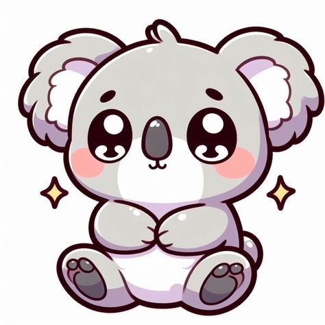 4096x4096 Kawaii Koala Bear Templates that can be used for items such as: T-Shirts Hoodies Coats Sweatshirts Sweatpants Birthday Cards, Postcards Posters Decorations and other misc. Koala Cartoon Drawing, Koala Drawing Simple, Cute Bear Drawings Kawaii, Koala Drawing Easy, Koala Doodle, Koala Cartoon, Bear Anime, Kawaii Koala, Kawaii Png