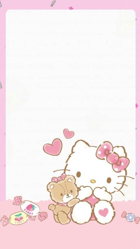 Hello Kitty Wallpaper Party Wallpaper Backgrounds, Wallpaper Backgrounds Hello Kitty, Backgrounds Hello Kitty, Hello Kitty Invitations, Party Wallpaper, Hello Kitty Printables, Charmmy Kitty, Hello Kitty Images, Hello Kitty Themes