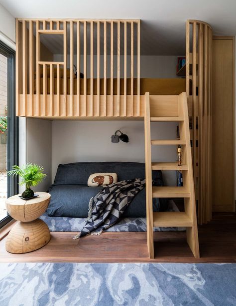 Japanese Treehouse by Noz Design | 1stDibs Traditional Japanese Home, Modern Family House, Japanese Home Design, Kids Loft, Kids Loft Beds, Bedroom Loft, Bunk Bed, Boy's Room, Interior Design Services