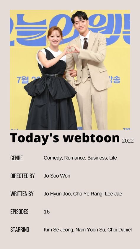 #kdrama #koreandrama #poster Drama Notes, Webtoon Poster, Today's Webtoon, Scrapbook Disney, Korean Drama Series, Choi Daniel, Asian Drama, Drama Series, Minimalist Poster