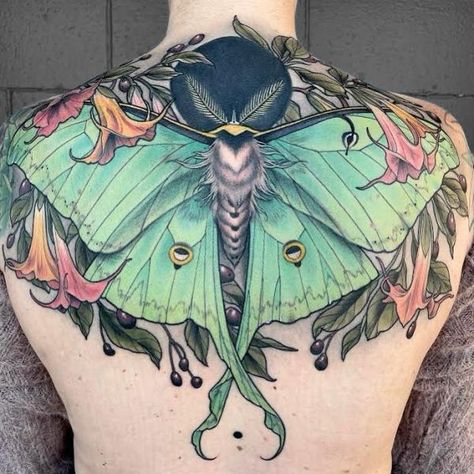 Luna Moth Tattoo, Tato Dada, Petit Tattoo, Kunst Tattoos, Tattoo Zeichnungen, Pieces Tattoo, Chest Tattoos For Women, Chest Piece Tattoos, Moth Tattoo