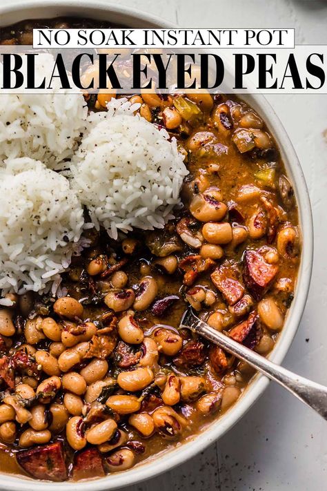 Black Eyed Peas Recipe Pressure Cooker, Blackeyed Pea Recipes, Cooking Black Eyed Peas, Pressure Cooker Beans, Peas Recipes, Black Eyed Peas Recipe, Pressure Cooking Recipes, 2023 Recipes, Healthy Instant Pot Recipes