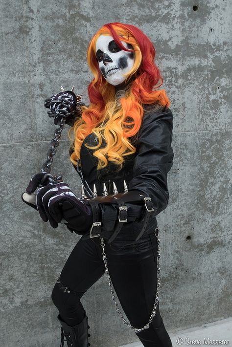 Ghost Rider Costume Women, Female Ghost Rider, Gallows Hill, Ghost Rider Costume, Female Ghost, Cute Zombie, Halloween Coustumes, Holloween Costume, Marvel Cosplay