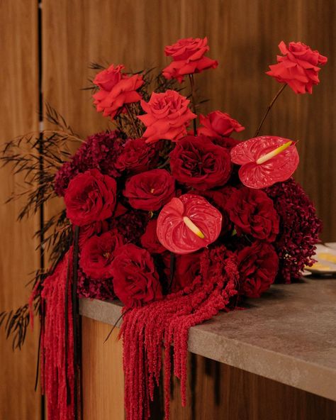 Dripping reds with @belowandabovetruffleswine @ccwevents shit by @lenibattalis • #highendflorist #perthflorist #weddingflorist #destintonwedding #europeanwedding #italianflorist #frenchflorist #europeanweddingflorist #inspiration#newyorkbridesmag #perthbride #tablestuling #perthweddingflorist#perthisok #dinnerparty #art #floralart #redflowers #highenddesign #euroweddinginspo #bespokeweddingsitaly #australianflorist #modernflorist #vogueflorist #weddinginspo #modernwedding #flowerinspo #mod... Dior Wedding, Birthday 28, Fall Dinner Party, Create Color Palette, Flower Artists, Boquette Flowers, European Wedding, 30th Birthday Parties, August 26