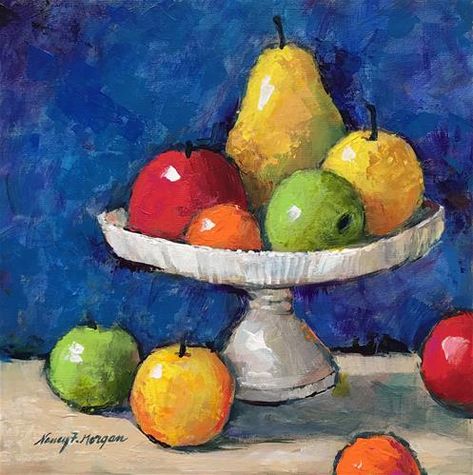 Still Life Painting Acrylic Fine Art, Painting Fruit Acrylic, Bowl Of Fruit Painting, Food Painting Acrylic, Fruit Basket Drawing, Fruit Bowl Art, Fruit Still Life Painting, Fruits Painting, Fruit Art Drawings