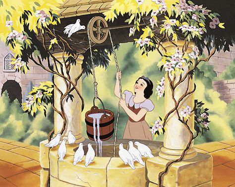 make a brc using Ohm wishing well, TB apple and these colors? Walt Disney Studio, Snow White 1937, Snow White Birthday, Animation Disney, 동화 삽화, Snow White Disney, Images Disney, Sette Nani, Party Crafts