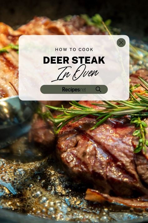 Cooking Deer Steak in Oven Made Simple and Delicious! Try our low carb deer steak recipes for flavorful oven meals. Perfect for cooking steaks for a crowd, this method includes recipes using deer steak like venison pot roast, venison kabobs, venison appetizers. Enjoy meats high in protein with marinate deer steaks for a nutritious and hearty dinner. Head to Recipes.net for more oven dinner recipes and dinner steaks recipes. Venison Appetizers, Dinner Recipes Oven, Venison Kabobs, Meats High In Protein, Venison Pot Roast, Oven Dinner Recipes, Deer Steaks, Deer Steak Recipes, Venison Steak Recipes