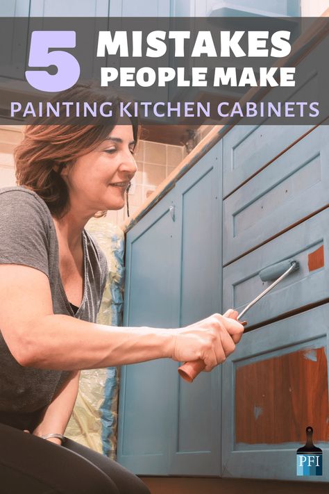 Painted Furniture Ideas | 5 Mistakes People Make When Painting Kitchen Cabinets - Painted Furniture Ideas Revamped Kitchen Cabinets, Rv Kitchen Cabinet Colors, Unique Painted Kitchen Cabinets, Re Painting Kitchen Cabinets Ideas, Painted Living Room Cabinets, Kitchen Unit Colours Cabinet Colors, Kitchen Door Paint Ideas, Kitchen Unit Colour Ideas, Rv Cabinet Paint Color Ideas