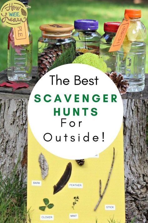 Backyard Wood Projects, Scavenger Hunt Riddles, Fall Scavenger Hunt, Scavenger Hunt List, Wood Projects Easy, Nature Games, Outdoor Learning Activities, Treasure Hunt For Kids, Nature Hunt