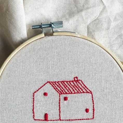 Heyday on Instagram: "A little home ❤️

#embroidery #illustration #stitched #embroidered #embroideryartist #textiles" House Embroidery Design, Embroidery Illustration, House Embroidery, Home Embroidery, Little Houses, Embroidery Design, Instagram A, Embroidery Designs, Textiles