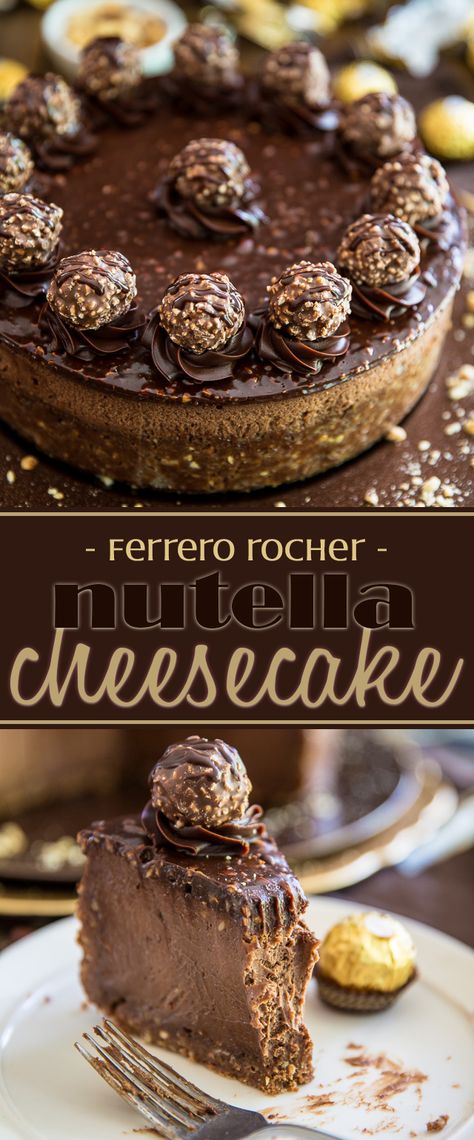 Seventh Heaven, Nutella Cheesecake, Cranberry Muffins, Torte Cupcake, Nutella Recipes, Food Board, Sweet 15, Ferrero Rocher, Chocolate Cheesecake