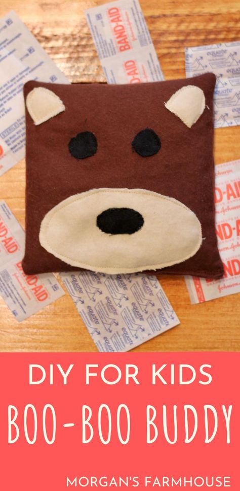 Boo Boo Bags Diy, Diy Ice Packs For Injuries, Boo Boo Bunny Ice Packs Diy, Rice Heating Bags, Homemade Ice Pack, Diy Ice Pack, Boo And Buddy, Market Day Ideas, Fleece Crafts