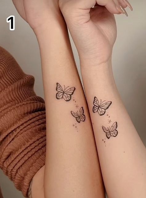 Mother Daughter Butterfly Tattoos, Butterfly Foot Tattoo, Butterfly Ankle Tattoos, Mom I Miss You, Ear Tattoo Ideas, Ankle Tattoos For Women, Bts Tattoos, Ear Art, Butterfly Tattoo Designs