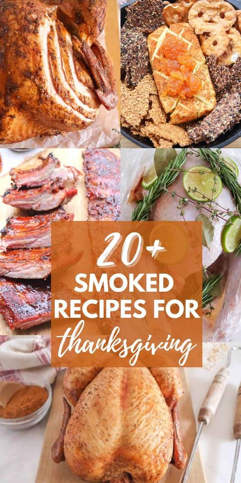 Smoked Sides For Thanksgiving, Smoker Thanksgiving Sides, Brisket For Thanksgiving, Traeger Thanksgiving Recipes, Smoker Thanksgiving Recipes, Fall Traeger Recipes, Thanksgiving Appetizers Smoker, Grilled Thanksgiving Recipes, Thanksgiving Smoker Recipes