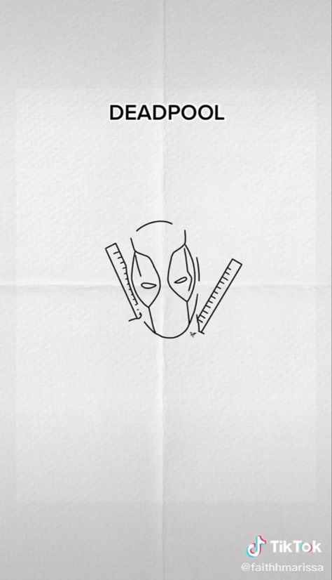 Minimal Marvel Tattoo, Marvel Doodles Easy, Small Marvel Tattoo Ideas, Deadpool Tattoo Ideas, Marvel Tattoo Ideas, Egypt Tattoo Design, Deadpool Tattoo, Marvel Nails, Hulk Tattoo