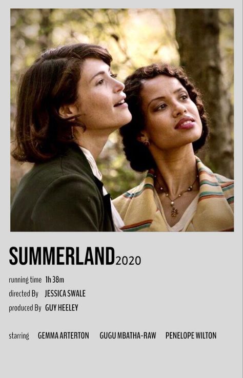 Summerland Movie Poster, Sapphic Movies List, Summerland Movie, Wlw Movies, Movies To Watch Teenagers, Movie Hacks, Movie To Watch List, Film Posters Minimalist, Be With You Movie