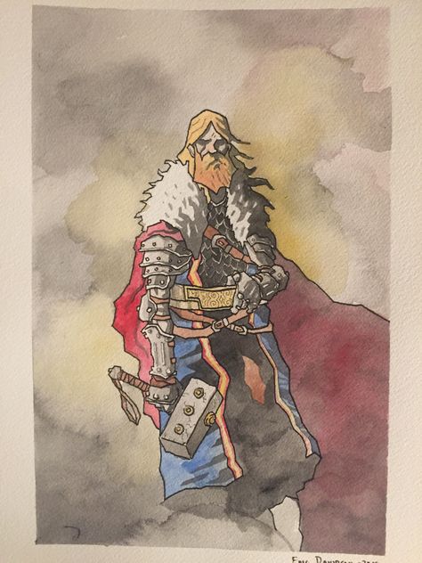 Thor Norse Mythology Art, Thor Lightning, Odin Art, Germanic Mythology, Human Warrior, Arte Viking, Thor Art, Thunder God, Norse Gods